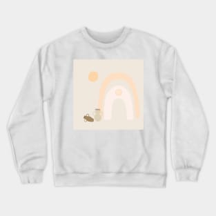 rainbow line art Crewneck Sweatshirt